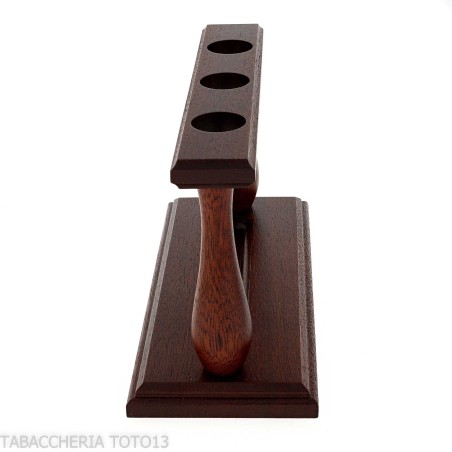 Range-pipes 3 places en noyer - Accessoires pour pipes - Bois
