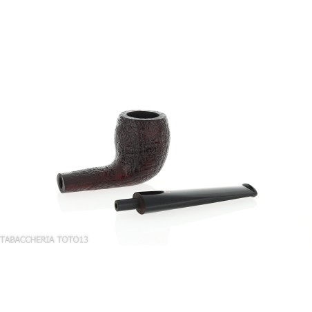 Pebble Grain Pipa de tabaco con forma de belga arenada oscura - Pipas de Tabaco