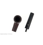 Pebble Grain Pipa de tabaco con forma de belga arenada oscura - Pipas de Tabaco