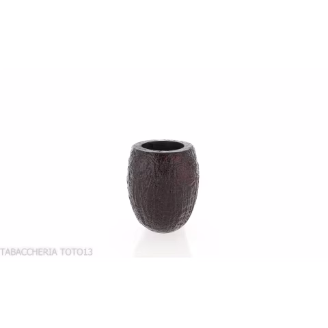 Pebble Grain Pipa de tabaco con forma de belga arenada oscura - Pipas de Tabaco