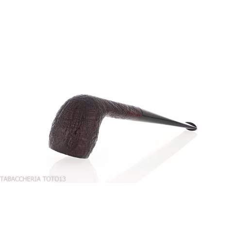 Pebble Grain Pipa de tabaco con forma de belga arenada oscura - Pipas de Tabaco