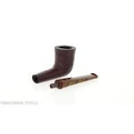 Ashton Brindle dark sandblasted Dublin shape pipe - William “Ashton” Taylor