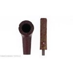 Ashton Brindle dark sandblasted Dublin shape pipe - William “Ashton” Taylor