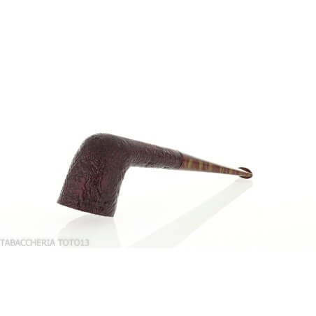 Ashton Brindle dark sandblasted Dublin shape pipe - William “Ashton” Taylor