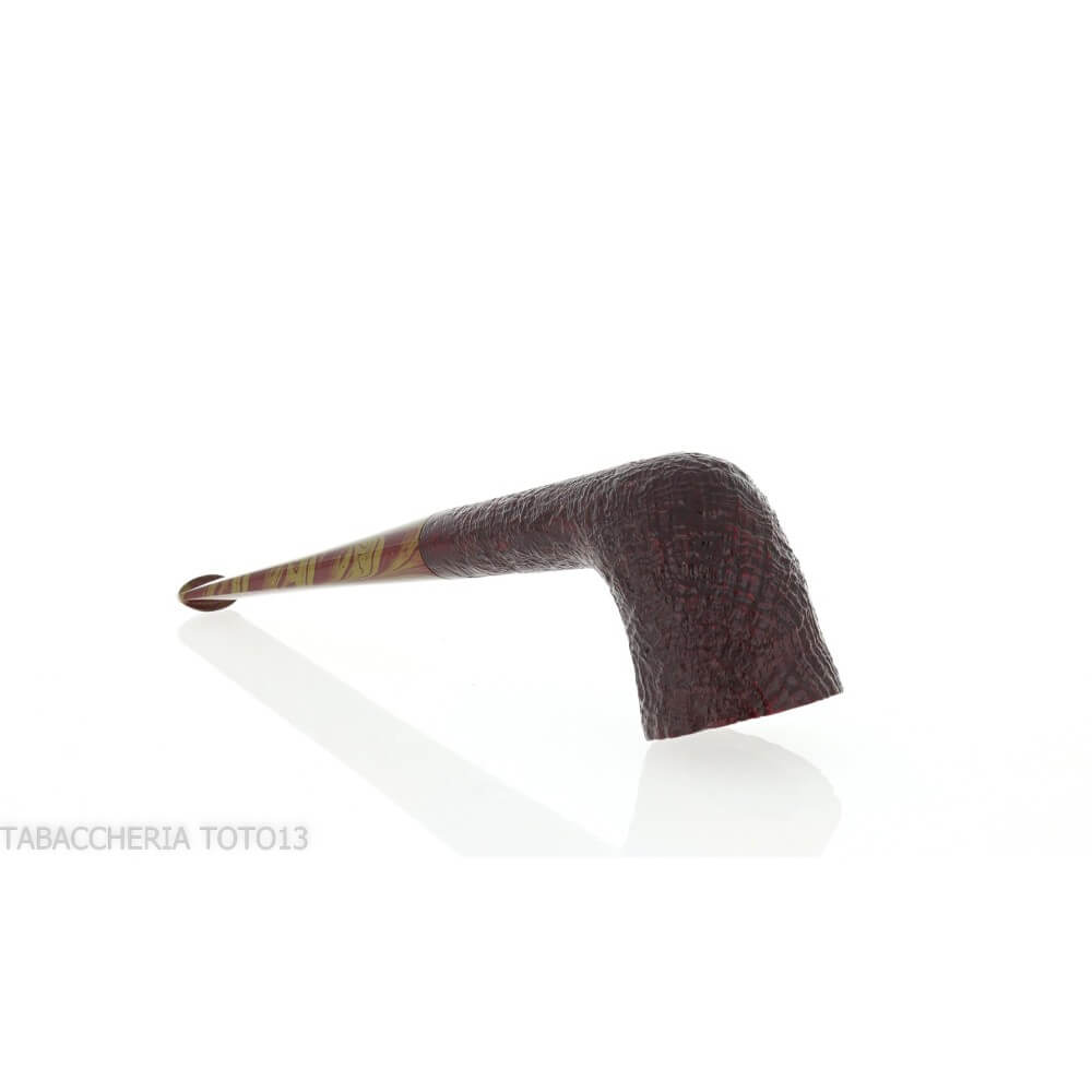 Ashton Brindle dark sandblasted Dublin shape pipe - William “Ashton” Taylor