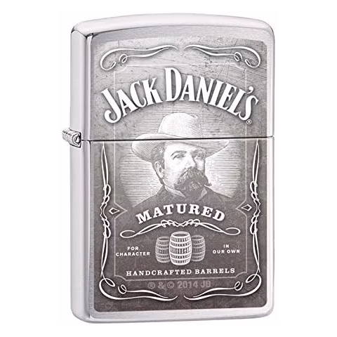 Zippo Jack Daniel's auf satiniertem Chrom - Feuerzeuge