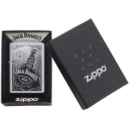 Zippo Jack Daniel's avec sérigraphie noir et blanc - Briquets