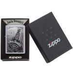 Zippo Jack Daniel's avec sérigraphie noir et blanc - Briquets