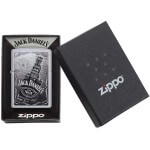Zippo Jack Daniel's mit schwarz-weißem Siebdruck Zippo Zippo Feuerzeuge