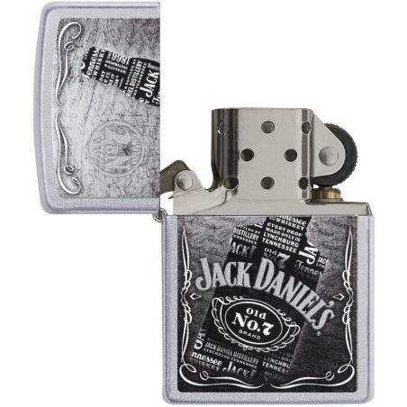 Zippo Jack Daniel's avec sérigraphie noir et blanc - Briquets