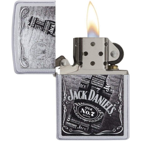 Zippo Jack Daniel's avec sérigraphie noir et blanc - Briquets