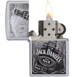Zippo Jack Daniel's avec sérigraphie noir et blanc - Briquets