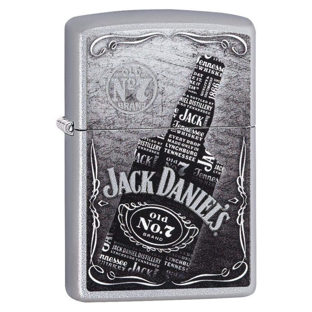 Zippo Jack Daniel's avec sérigraphie noir et blanc - Briquets