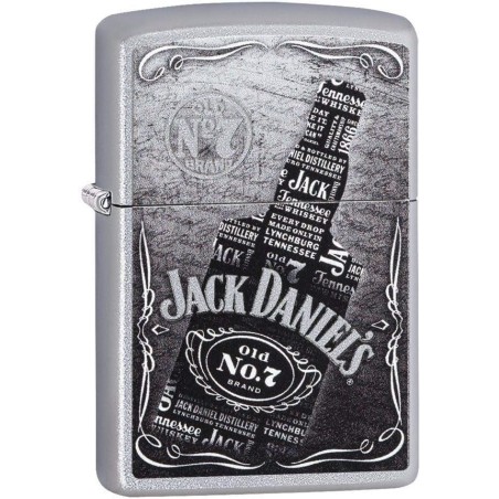 Zippo Jack Daniel's avec sérigraphie noir et blanc - Briquets