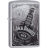 Zippo Jack Daniel's avec sérigraphie noir et blanc - Briquets