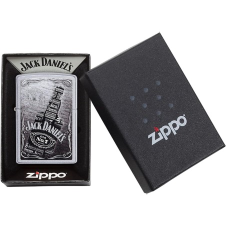 Zippo Jack Daniel's avec sérigraphie noir et blanc - Briquets