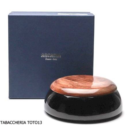 Arcadia vaso oscuro hermético bajo para guardar tabaco - Accesorios para pipas de tabaco