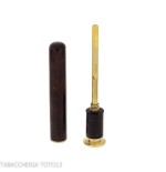 Ser Jacopo Tamper recouvert de bruyère - Accessoires pour pipes - Racine naturelle, Laiton