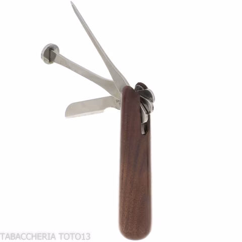 Ser Jacopo pipe curator covered in briar 3 tools and pressbacco body - Tobacco pipe cleaner & tamper - Ser Jacopo Pipe