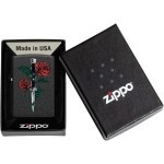 Zippo Rose dagger tattoo design Zippo Feuerzeuge