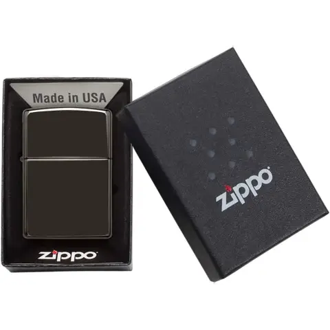 Zippo Ebony cromo nero scuro - Accendini
