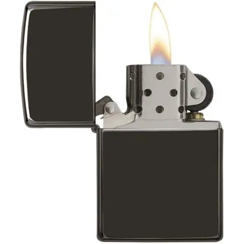 Zippo Ebony cromo nero scuro - Accendini