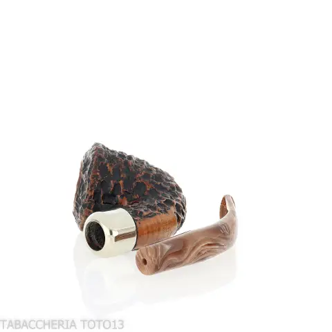 Peterson Derry Rusticated B10 Fishtail shape bent Dublin - Pipas de Tabaco