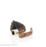 Peterson Derry Rusticated B10 Fishtail shape bent Dublin - Pipas de Tabaco