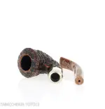 Peterson Derry Rusticated B10 Fishtail shape bent Dublin - Pipas de Tabaco