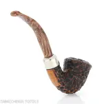 Peterson Derry Rusticated B10 Fishtail shape bent Dublin - Pipas de Tabaco