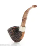 Peterson Derry Rusticated B10 Fishtail shape bent Dublin - Pipas de Tabaco
