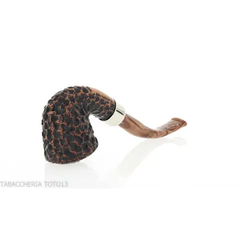 Peterson Derry Rusticated B10 Fishtail shape bent Dublin - Pipas de Tabaco