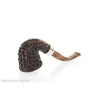 Peterson Derry Rusticated B10 Fishtail shape bent Dublin - Pipas de Tabaco