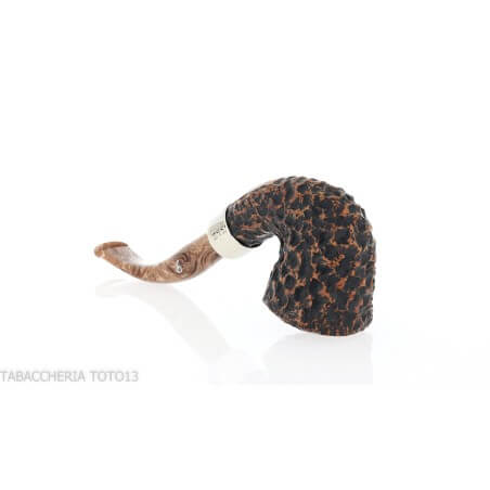 Peterson Derry Rusticated B10 Fishtail shape bent Dublin Peterson Of Doublin Pipe Peterson