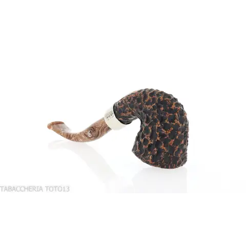 Peterson Derry Rusticated B10 Fishtail shape bent Dublin - Pipas de Tabaco