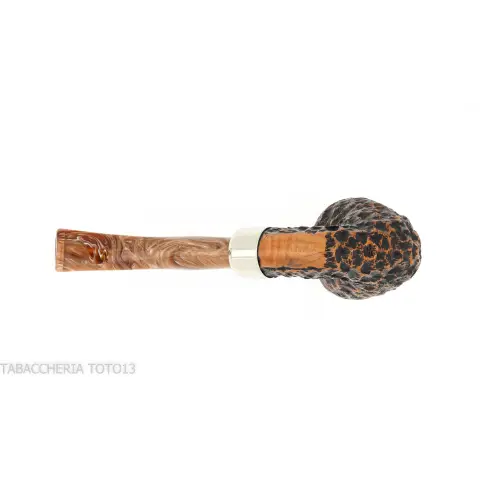 Peterson Derry Rusticated B10 Fishtail shape bent Dublin - Pipas de Tabaco