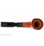 Crown Collector pipe, semi-curved billiard shape - Tobacco Pipes - Natural root