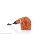Crown Collector pipe, semi-curved billiard shape - Tobacco Pipes - Natural root