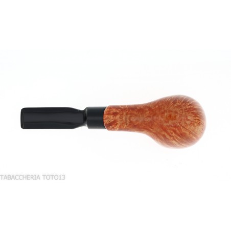 Crown Collector pipe, semi-curved billiard shape - Tobacco Pipes - Natural root