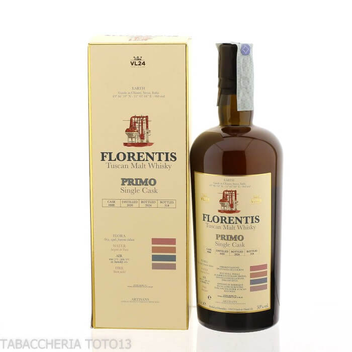 Florentis Primo Tuscan Malt Whisky Vol.50% Cl.70 Winestillery Whisky