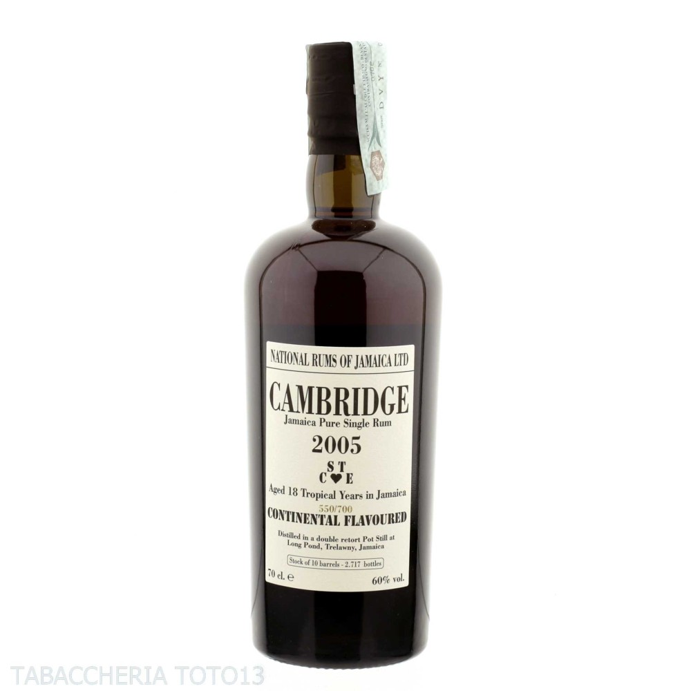 Long Pond Cambridge STCE Jamaica rum 2005 18 y.o. Vol.60% CL.70 - Hampden Estate Distillery