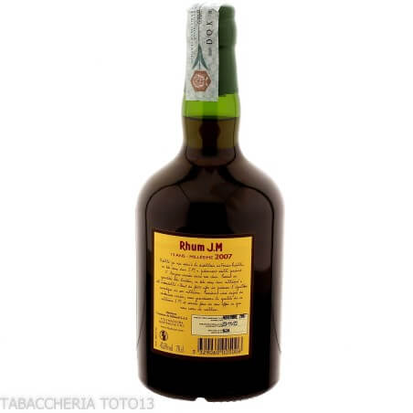 J.M. Rhum Agricole Vieux Millesime' Hors d'age 2007 Vol.43,5% Cl.70 - J.M. Distillery