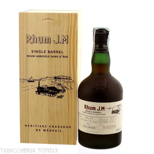 J.M. Rhum Agricole Single Barrel 2001 select by Sagna Vol.40% Cl.50 - Spiritueux - Jus de canne à sucre