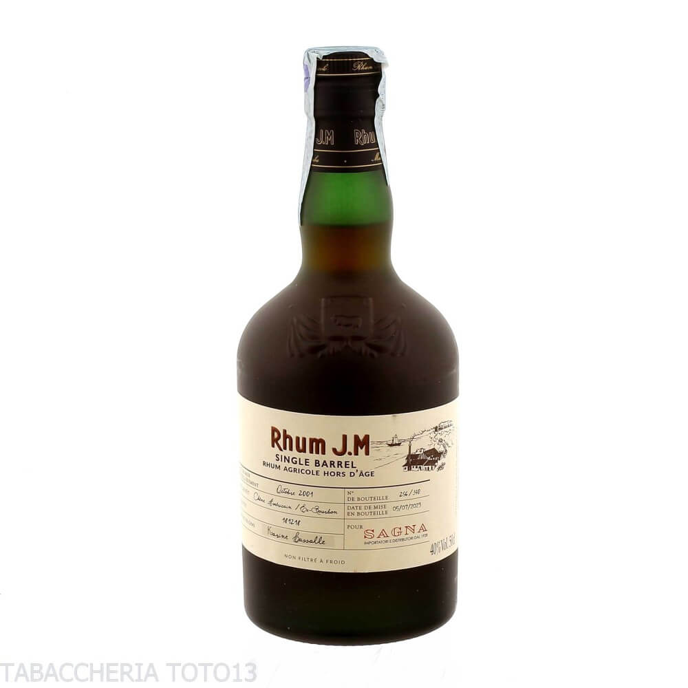 J.M. Rhum Agricole Single Barrel 2001 select by Sagna Vol.40% Cl.50 - J.M. Distillery