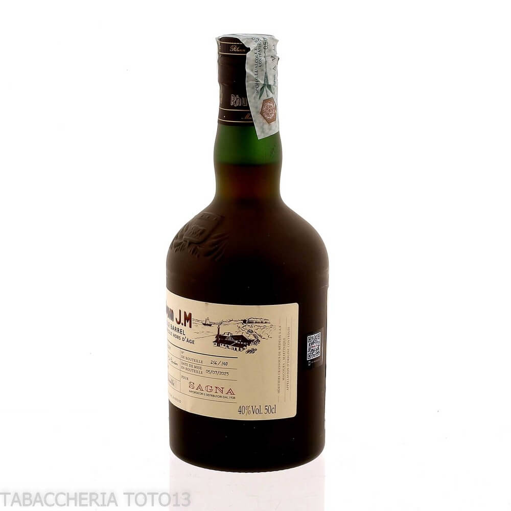 J.M. Rhum Agricole Single Barrel 2001 select by Sagna Vol.40% Cl.50 - J.M. Distillery