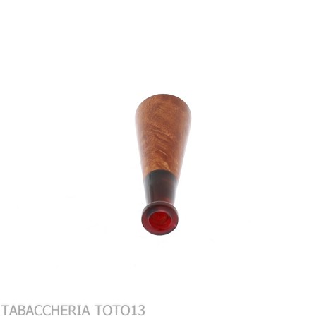 Fumée toscane en bruyère avec trou conique et embout de couleur ambre Fiamma di Re di Andrea Pascucci Porte-parole pour fumer...