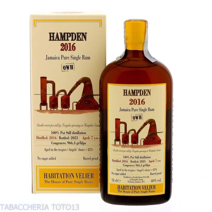 Habitation Velier Hampden 2016 OWH Jamaica rum vol.60% cl.70 Hampden Estate Distillery Rhum Rhum