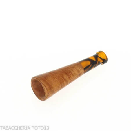 Toscani briar smoker with conical hole and marbled colored mouthpiece Fiamma di Re di Andrea Pascucci Mouthpiece to smoke the...