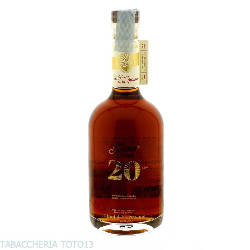 Ron Santiago de Cuba 20 yo Vol.40% Cl.70 - Corporacion Cubana Ron