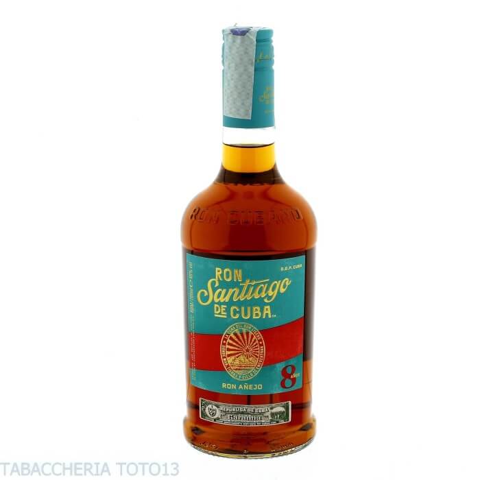 Ron Santiago de Cuba 8 yo Vol.40% Cl.70 Corporacion Cubana Ron Rum